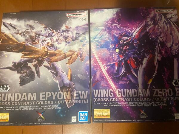 【未組立品・2個セット】MG ガンダムエピオンEW & ウイングガンダムゼロEW クロスコントラスト