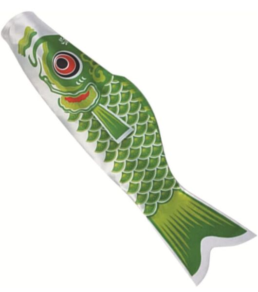 鯉のぼりのグリーン鯉(単品)40cm 単品販売 こどもの日 こいのぼり