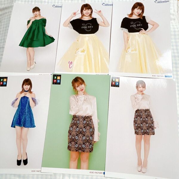 °C-ute 岡井千聖 2L 生写真 まとめ売り 6枚セット