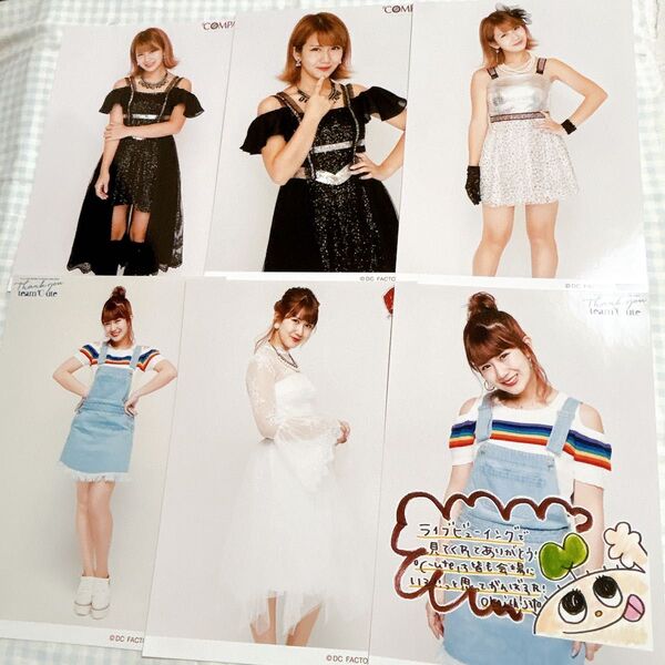 °C-ute 岡井千聖 2L 生写真 まとめ売り 6枚セット