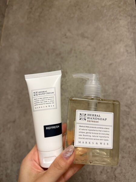 MARKS&WEB ハーバルハンドクリーム&ハンドソープ リフレッシュ 2個セット