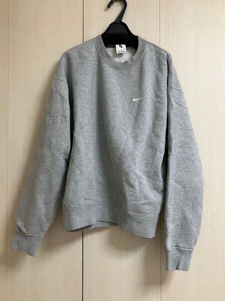 NIKE ロゴ刺繍 スウェット トレーナー グレー