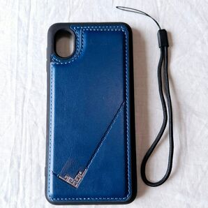 ★ 青 ギャラクシー A23 5G カード スマホ ケース 手帳型 保護
