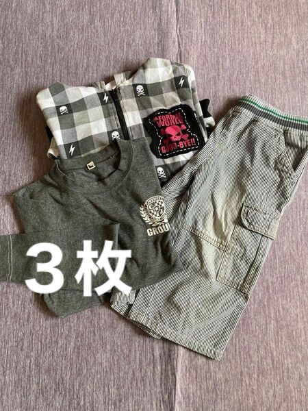 半ズボン ハーフパンツ 長袖Tシャツ ロンT パーカー 長袖トップス 薄手 まとめ売り セット