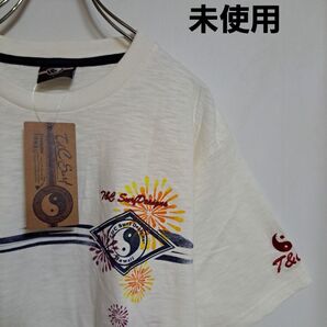 【新品未使用】Town&Country 花火 プリント tシャツ 薄手 カラフル 派手