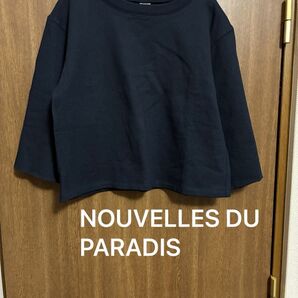 NOUVELLES DU PARADIS ヌーベルドゥパラディ ショート丈 カットソー プルオーバー スウェットカットソー