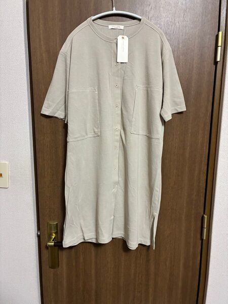 グリーンパークス ショコラフィネローブ デザインステッチカットチュニック