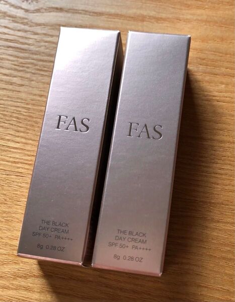 FAS ザ ブラック デイ クリーム (日中用UVクリーム) 8g × 2本 SPF50+/PA++++ ミニチューブ 日焼け止め