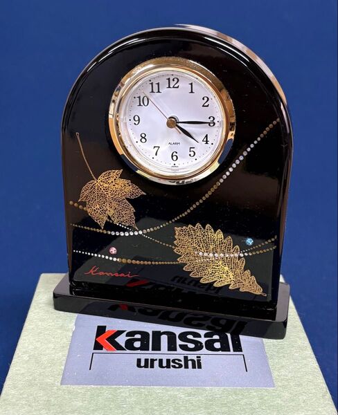 置き時計 木製 漆器 KANSAI 置時計