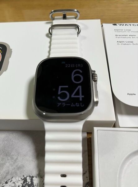 ◇Apple Watch Ultra 49mm GPS+Cellular チタニウムケース/オーシャンバンドホワイト ultra