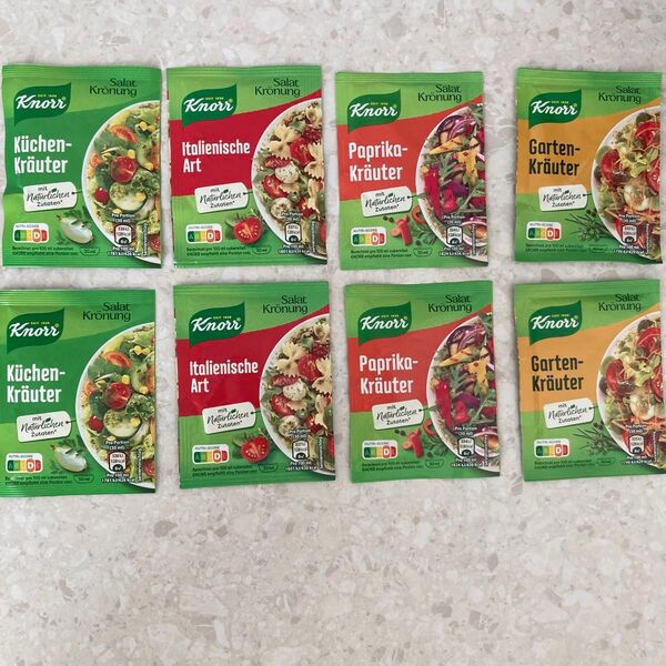 【日本未発売】knorr クノール 粉ドレッシング 4種×2袋 8袋セット
