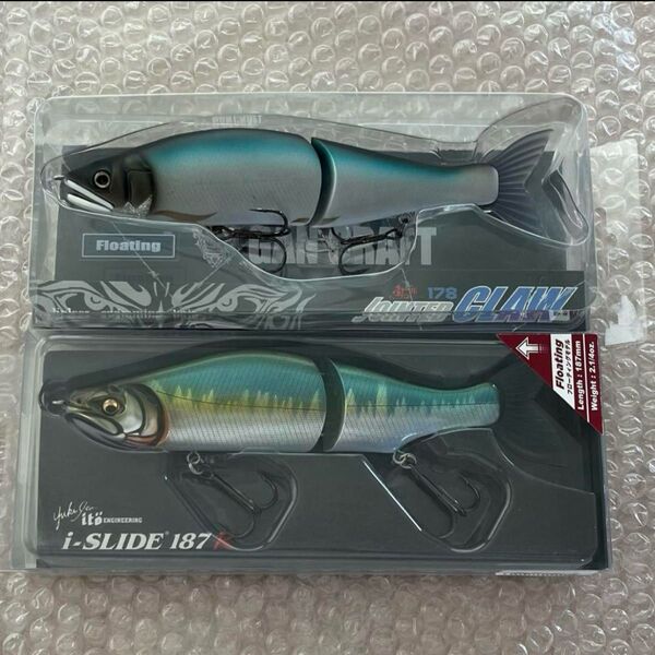 メガバス アイスライド 187R ガンクラフト ジョインテッドクロー178 和銀ハス 鈍色ハス megabass