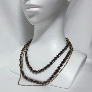 ネックレス ゴールド ブラック チェーン