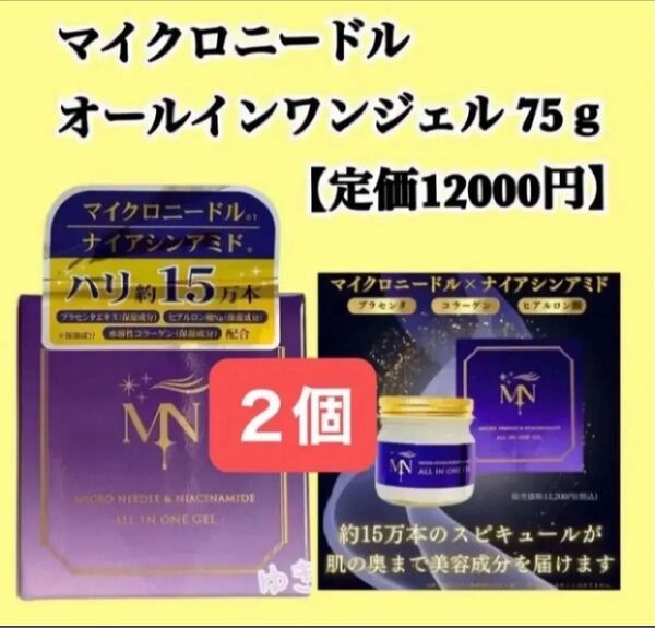 マイクロニードル オールインワンジェル 75g【定価12000円】2個セット