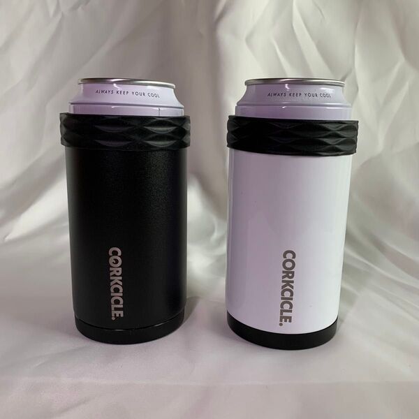 CORKCICLE ARCTICAN 保冷缶ホルダー 白黒2個セット キャンプ