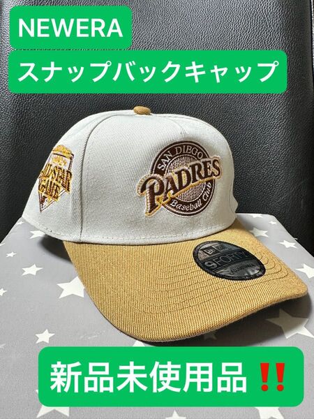 新品未使用品!! NEWERA ニューエラ スナップバック ベースボールキャップ パドレス SD