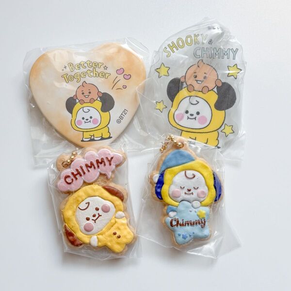 BT21 CHIMMY キーホルダー 4点 ジミン BTS チミージミン