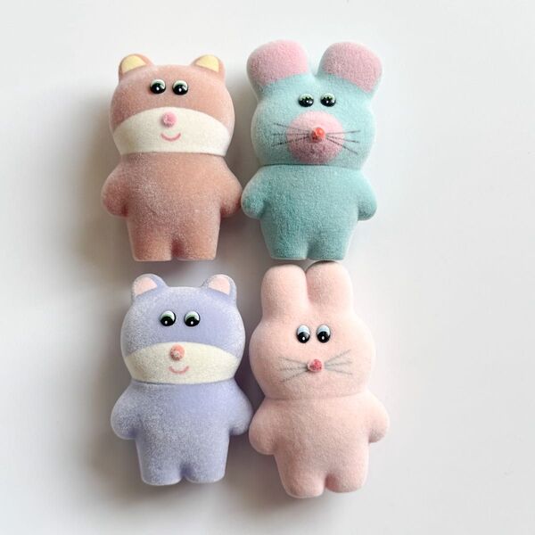 むにゅ 4体 まとめて カプセルトイ ケンエレ マスコット フィギュア