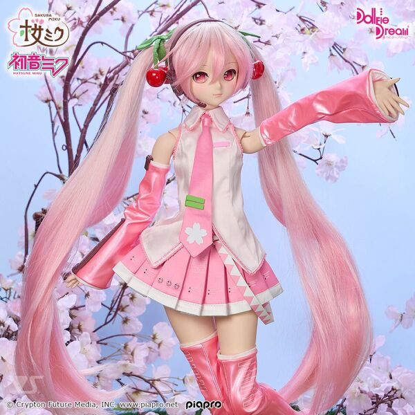 新品フルセット ボークス ドール ドルパ53 ドルフィードリーム DD 桜ミク 2.0