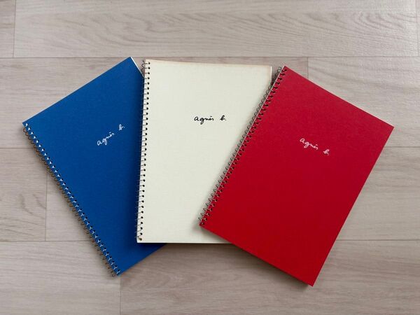 アニエスベー/agnesb ノート 3冊セット トリコロールカラー A5