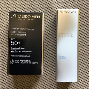 資生堂2点メンクリアスティックUVプロテクタースティック状日焼け止め20g & ハイドレーティングローションC 30mL新品未使用