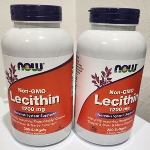 ナウフーズ レシチン 1200mg 200粒×2個セット