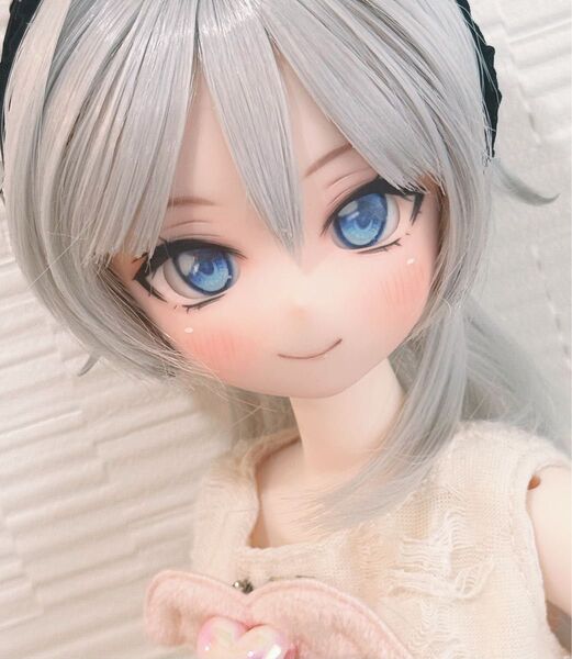 訳あり カスタムヘッド セミホワイト肌 ソフビ盛り 1/4ドール