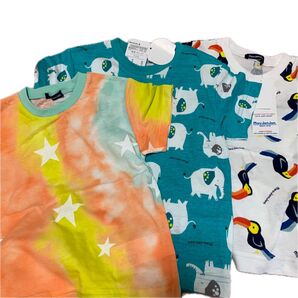 6/22処分 新品 Moujonjon Tシャツ 3枚セット サイズ100