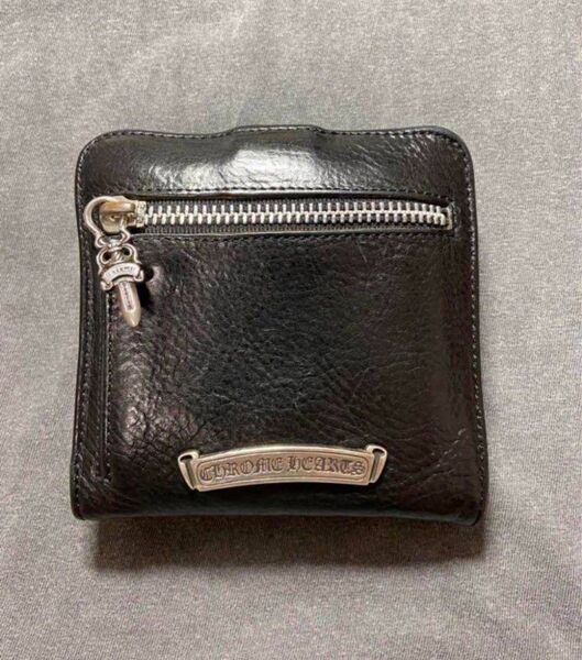 【クロムハーツ正規店購入美品】スクエアボタンビル ウォレット 財布
