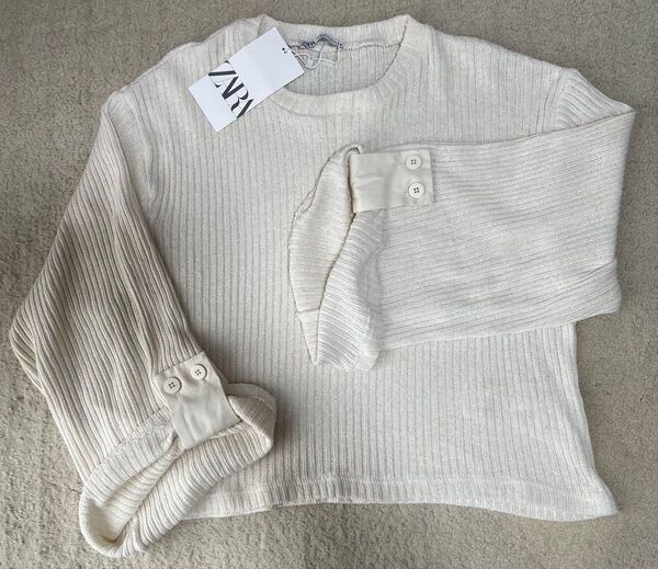 【新品未使用タグ付き】 ZARA カットソー レディース トップス S