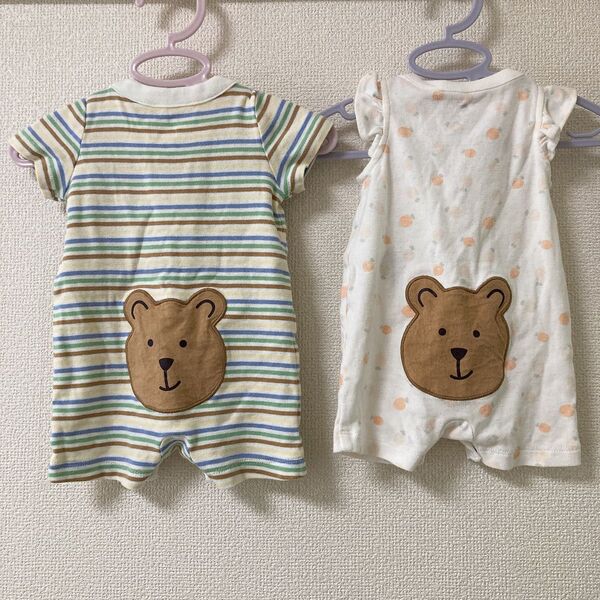GAP baby gap ブラナンベア 半袖ロンパース くま 2枚セット 50サイズ 0-3months