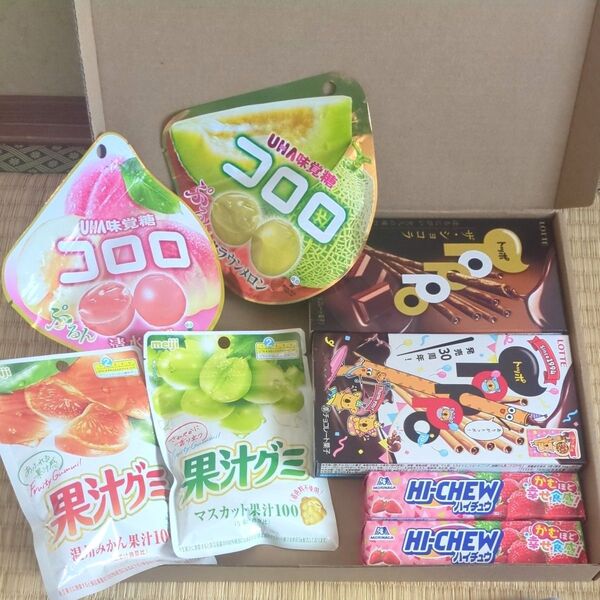 お菓子詰め合わせ コロロ、果汁グミ、トッポ、ハイチュウ 4種類まとめ売り