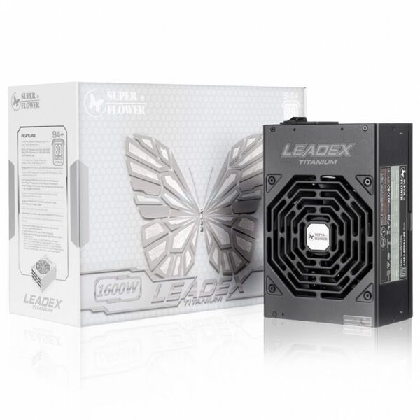 【美品・日本正規品】Super Flower LEADEX TITANIUM 1600W フルモジュラー電源 高効率80PLUS