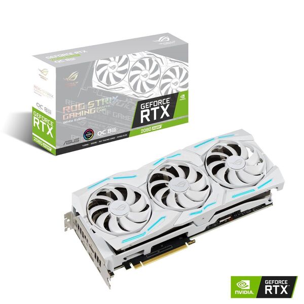 【美品・動作確認済】ASUS ROG STRIX RTX 2080 Super White Edition グラフィックスボード