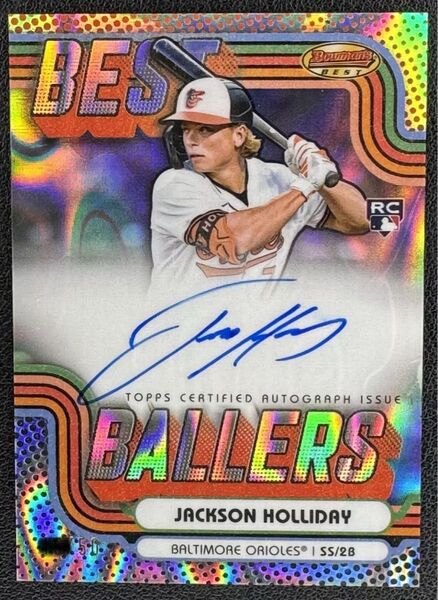 2024 Bowman's Best Jackson Holliday RC Best Ballers Auto /50