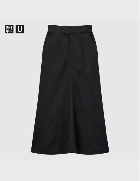 UNIQLO U / ユニクロユー フレアロングスカート / ブラック