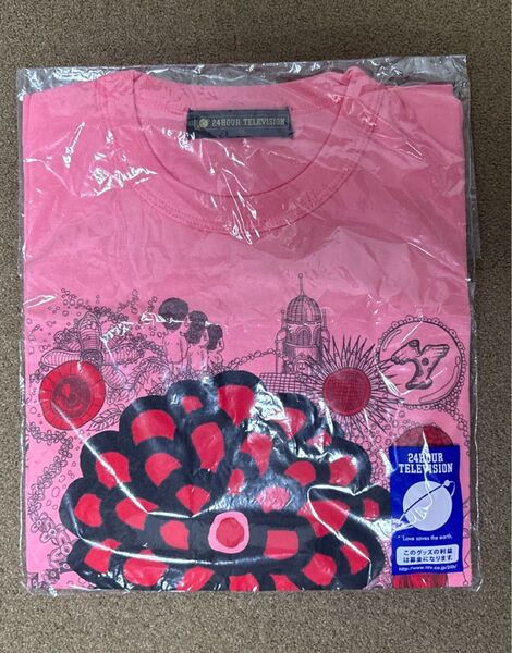 24時間テレビ 2013 チャリティーTシャツ ピンク SSサイズ 嵐 大野智 チャリT グッズ 新品