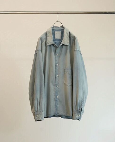 ANCELLM AGING CHAMBRAY SHIRT(INDIGO)Size2 アンセルム エイジング シャンブレー シャツ