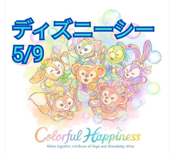 ディズニーシー グッズ購入用 5/9 ダッフィー&フレンズ20周年 カラフルハピネス