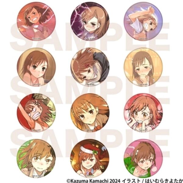 とある魔術の禁書目録 とある周年の合同祭宴 とある 周年 イベント 原作 御坂美琴 缶バッジ コンプリート コンプ 12点セット