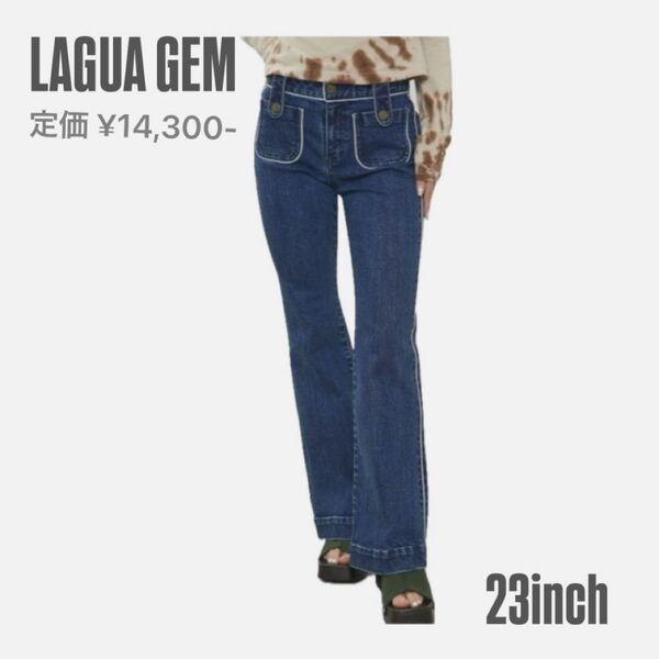 LOW RISE FLARE DENIM / LAGUA GEM 23