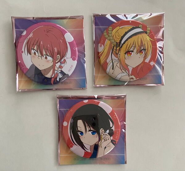 KYOANI2025缶バッジA 小林、トール、エルマ新品未使用#京都アニメーション#小林さんちのメイドラゴン