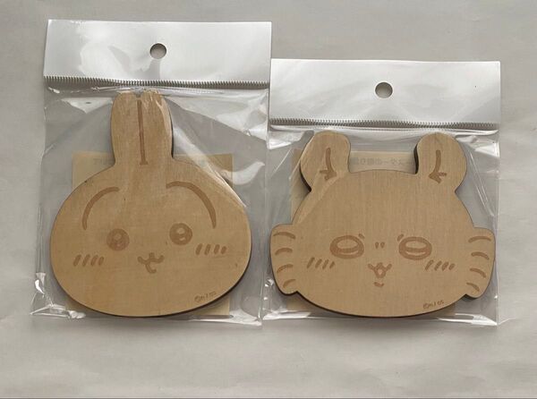 ちいかわ 木製コースターうさぎモモンガ新品未使用