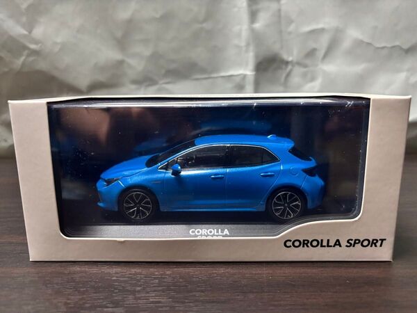 カローラスポーツ カラーサンプル ミニカー シアンメタリック シュリンク付未開封