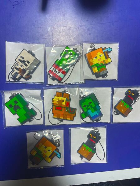 マインクラフト Minecraft フリューくじわくわくbox つながるラバーストラップ マインクラフト