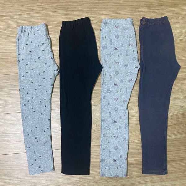ユニクロ レギンスパンツ110cm 4点セット①