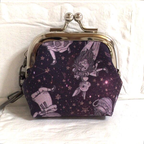 ハンドメイド がま口キーホルダー 星座柄