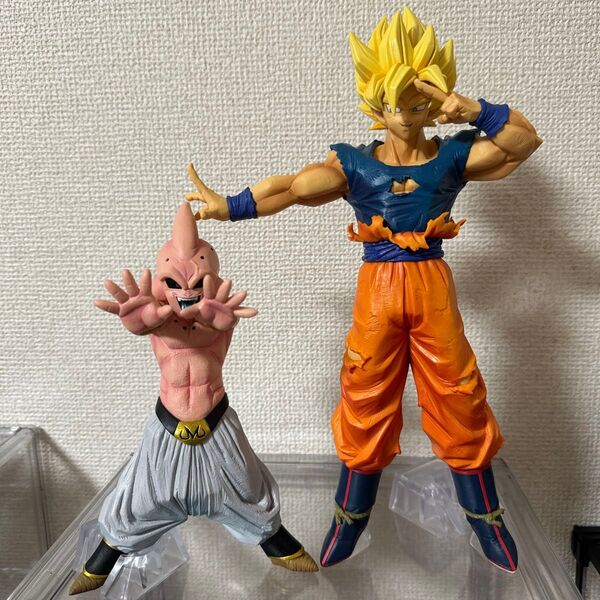 開封品 ドラゴンボール 一番くじ 激突 宇宙を賭けた戦い C賞 魔人ブウ&D賞 超サイヤ人 孫悟空 2点セット