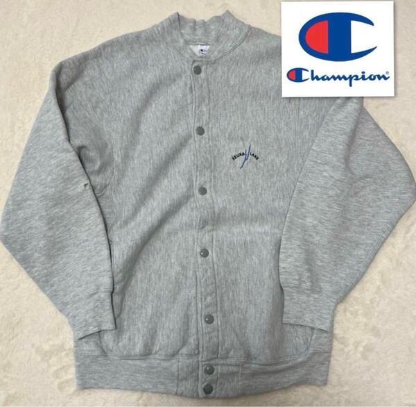 90s USA製 ★ チャンピオン リバースウィーブ スナップ カーディガン Champion ビンテージ スウェット 難あり