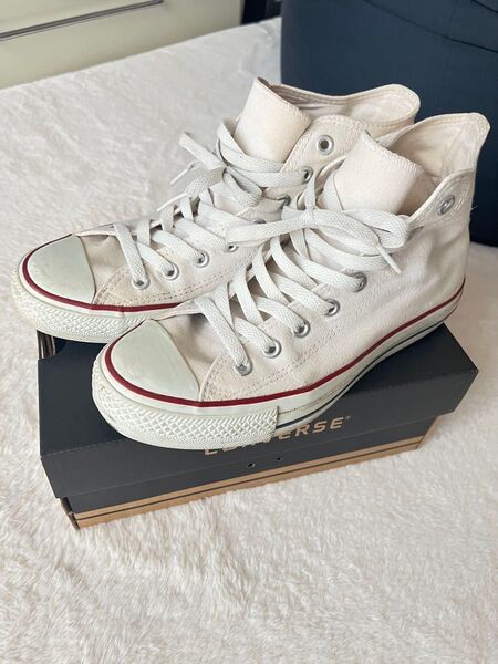コンバース オールスター ハイカット 25.5cm オフホワイト ハイカット CONVERSE